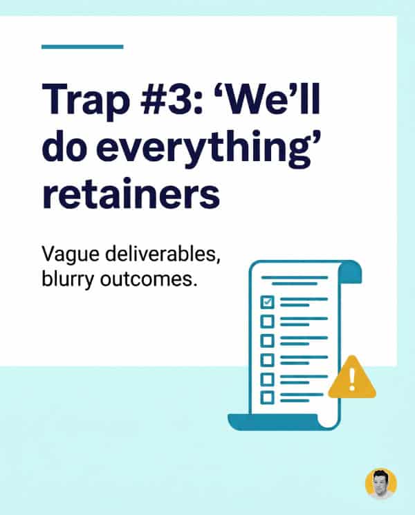 trap 3 is the we do it all retainer