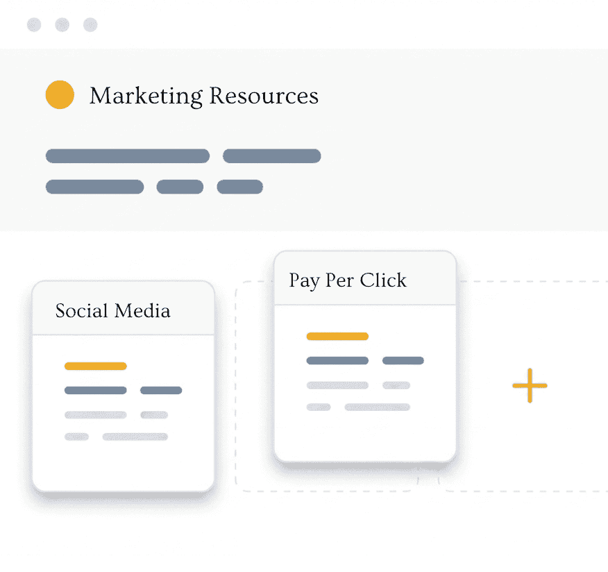 concept image for marketing resources dashboard
